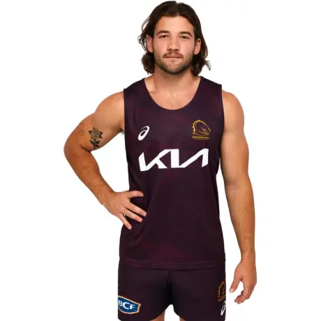 Débardeur Entraînement Broncos 2023 | Équipement Officiel NRL