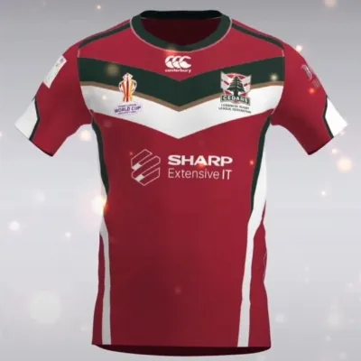  Maillot Rugby Cedars Extérieur RLWC 2021 – Officiel et Confortable
