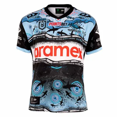 Maillot Rugby Autochtone 2022 – Cronulla Sharks | Édition Durable NRL