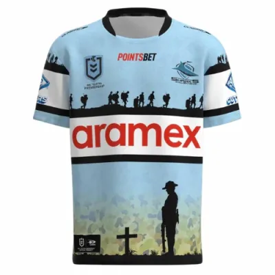 Maillot ANZAC Cronulla Sharks 2023 – Edition Officielle NRL