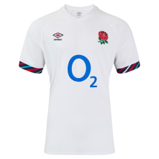 Maillot Domicile Angleterre Rugby 2025 – Jersey Blanc Authentique O2 Homme