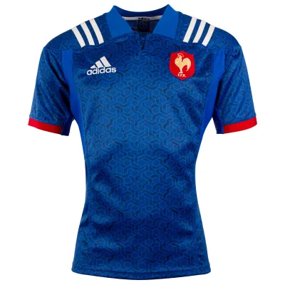 2018 France Home Rugby Jersey | Official Adidas Replica for Men