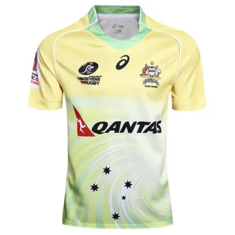 Australia Sevens 2017 men’s rugby jersey with biomorphic performance fabric