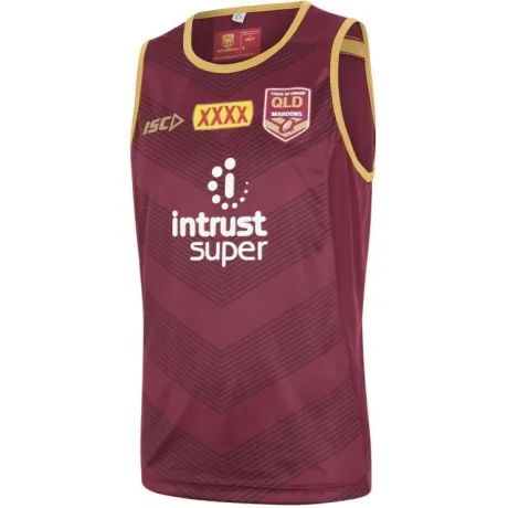 Débardeur d'entraînement QLD Maroons 2018 pour homme