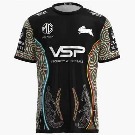 Rabbitohs Indigenous Training Tee 2023 – Official NRL Performance Shirt