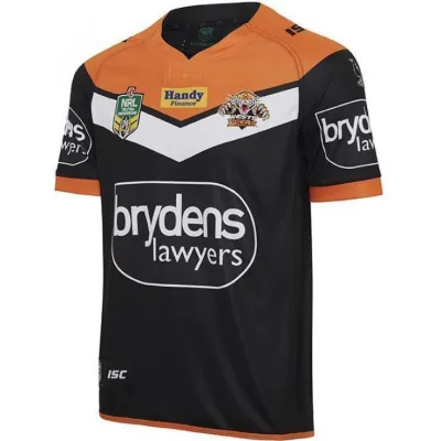 Maillot Domicile Homme Wests Tigers 2017 | Maillot Rugby Slim Fit